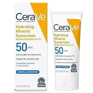 CeraVe 100% Mineral Sunscreen SPF 50